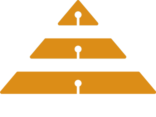 a yellow triangle with the words legacy value and relationship badges and a yellow yield sign